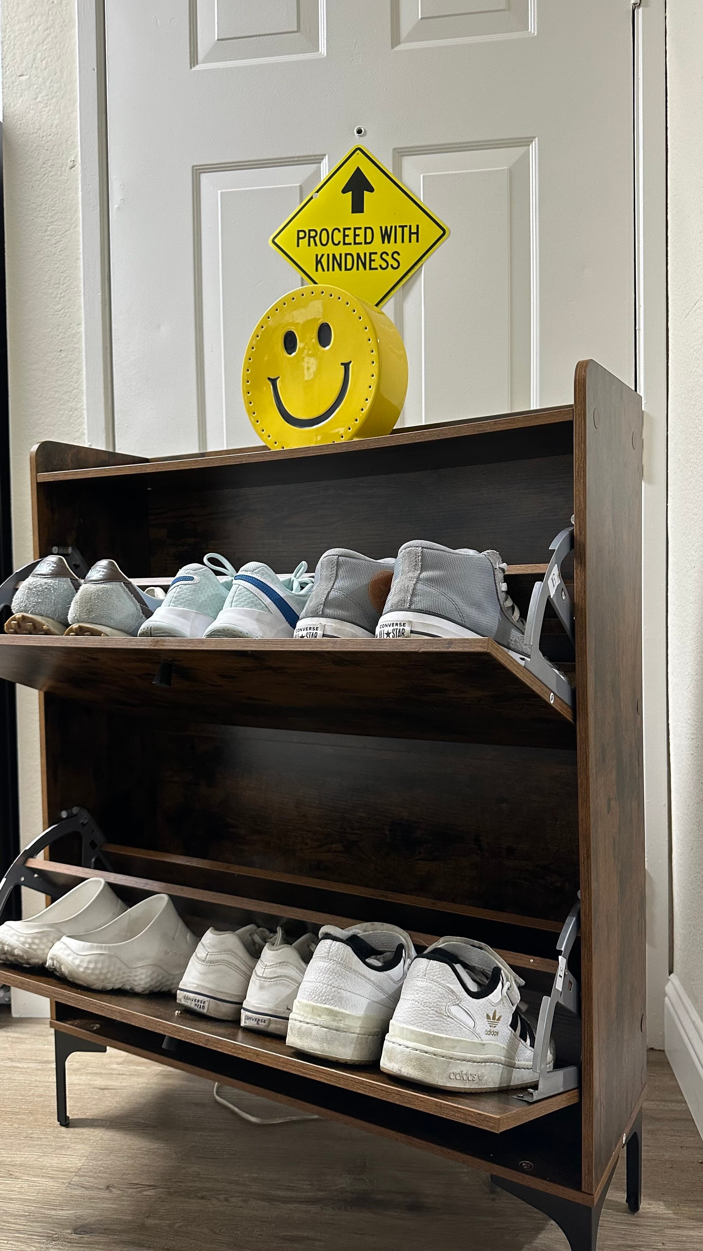 Flip Drawer Shoe Cabinet - 1